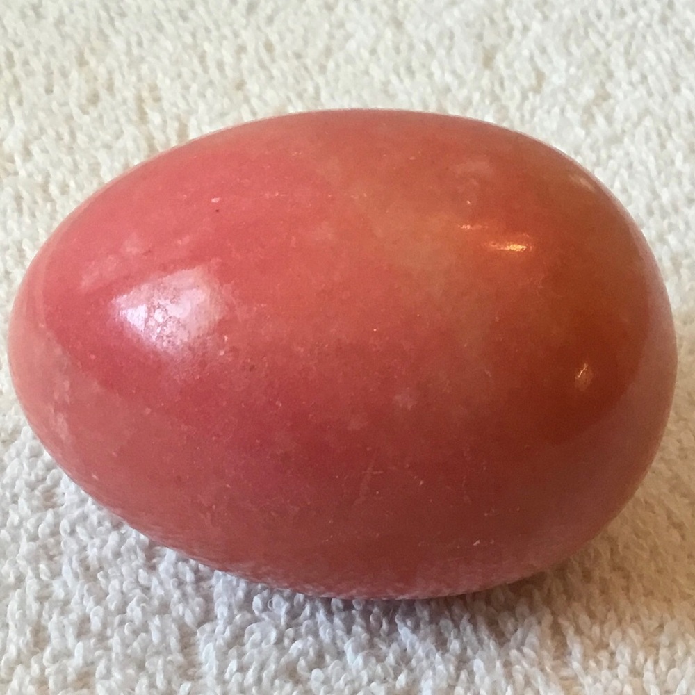 Pink Decorative Marble Egg - Home Accents Decor - Picture 3 of 5